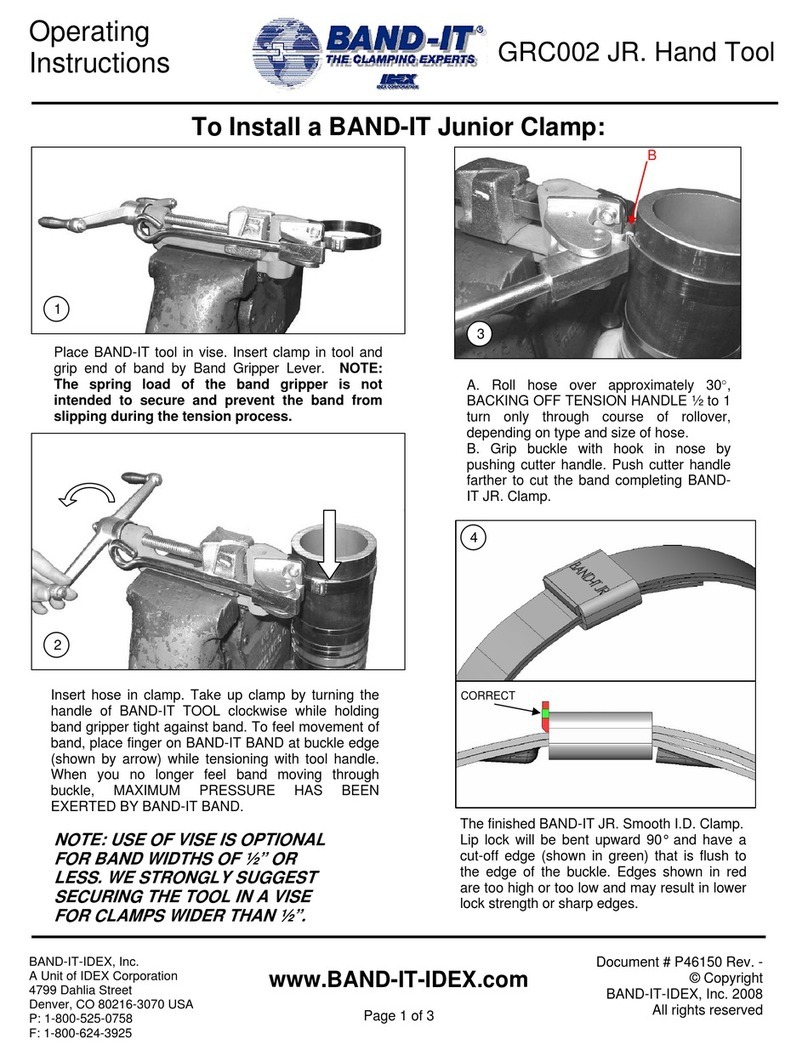 Band-it GRC002 operating instructions