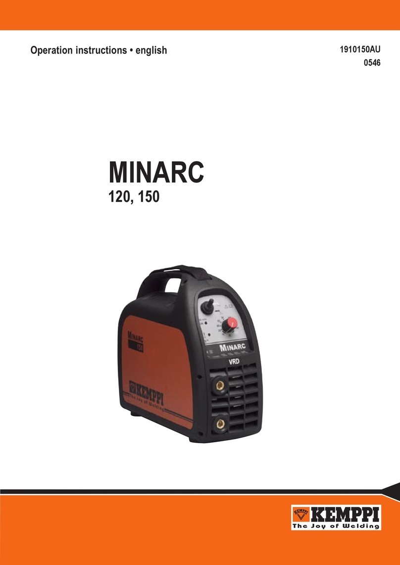 Kemppi MINARC 120 User manual Kemppi MINARC 120 User manual