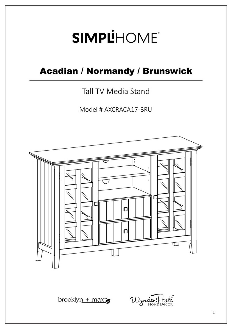Simpli Home WyndenHall brooklyn+max AXCRACA17-BRU User manual Simpli Home WyndenHall brooklyn+max AXCRACA17-BRU User manual