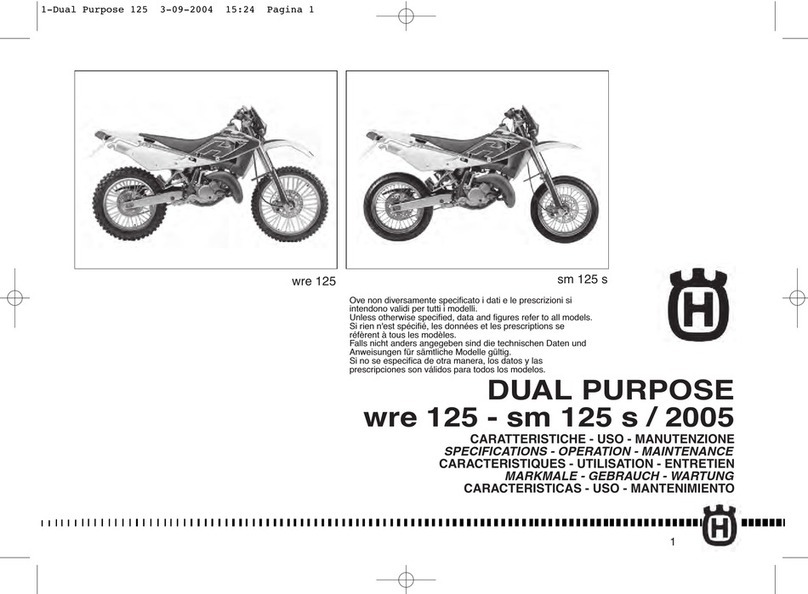 Husqvarna wre 125 2005 Operation and maintenance manual