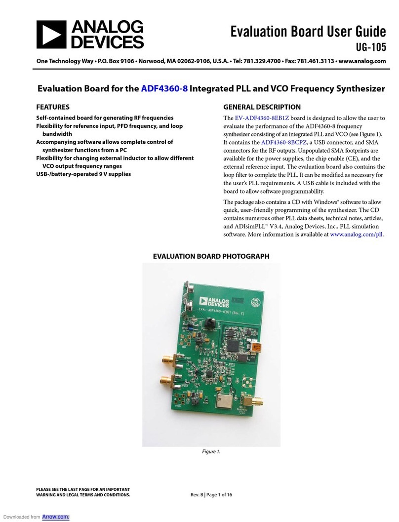 Analog Devices EV-ADF4360-8EB1Z User manual