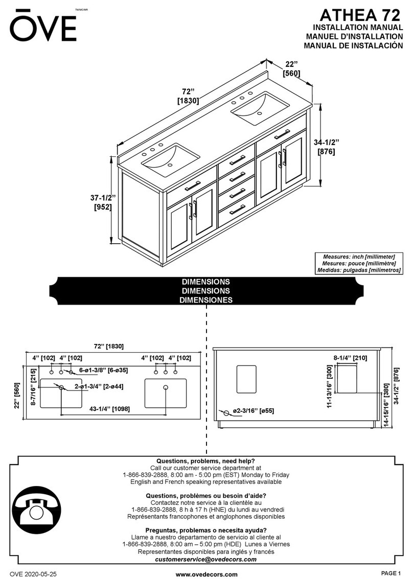 OVE ATHEA 72 User manual