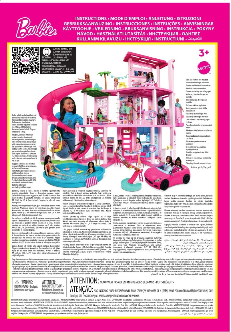 Mattel Barbie HMX10 User manual