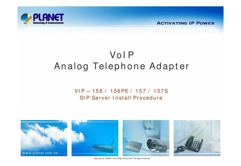 Planet Networking & Communication VIP-156 Install procedures