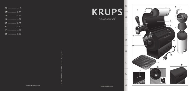 Krups SUB COMPACT VB6418 manual