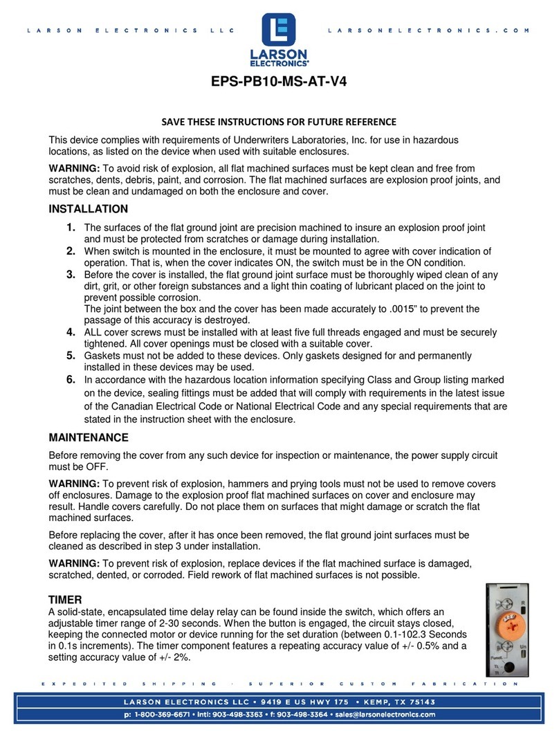 Larson Electronics EPS-PB10-MS-AT-V4 User manual