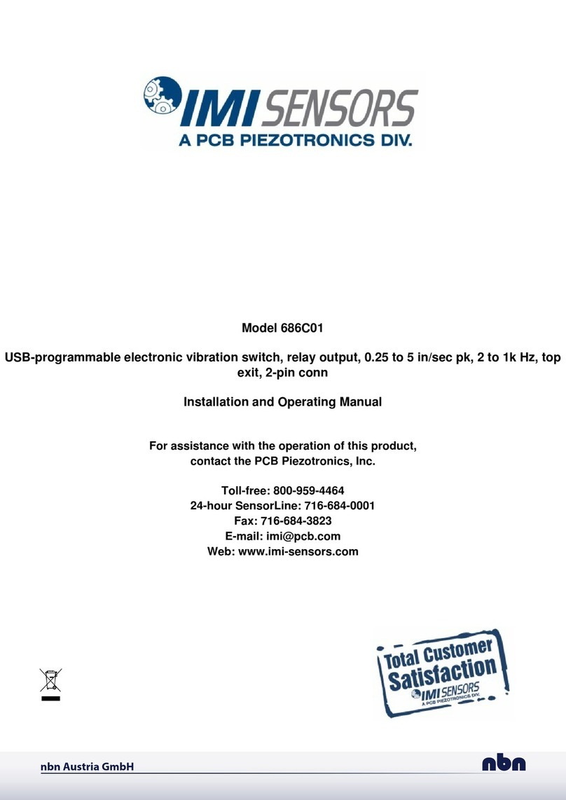 PCB Piezotronics IMI SENSORS 686C01 Installation and operating manual