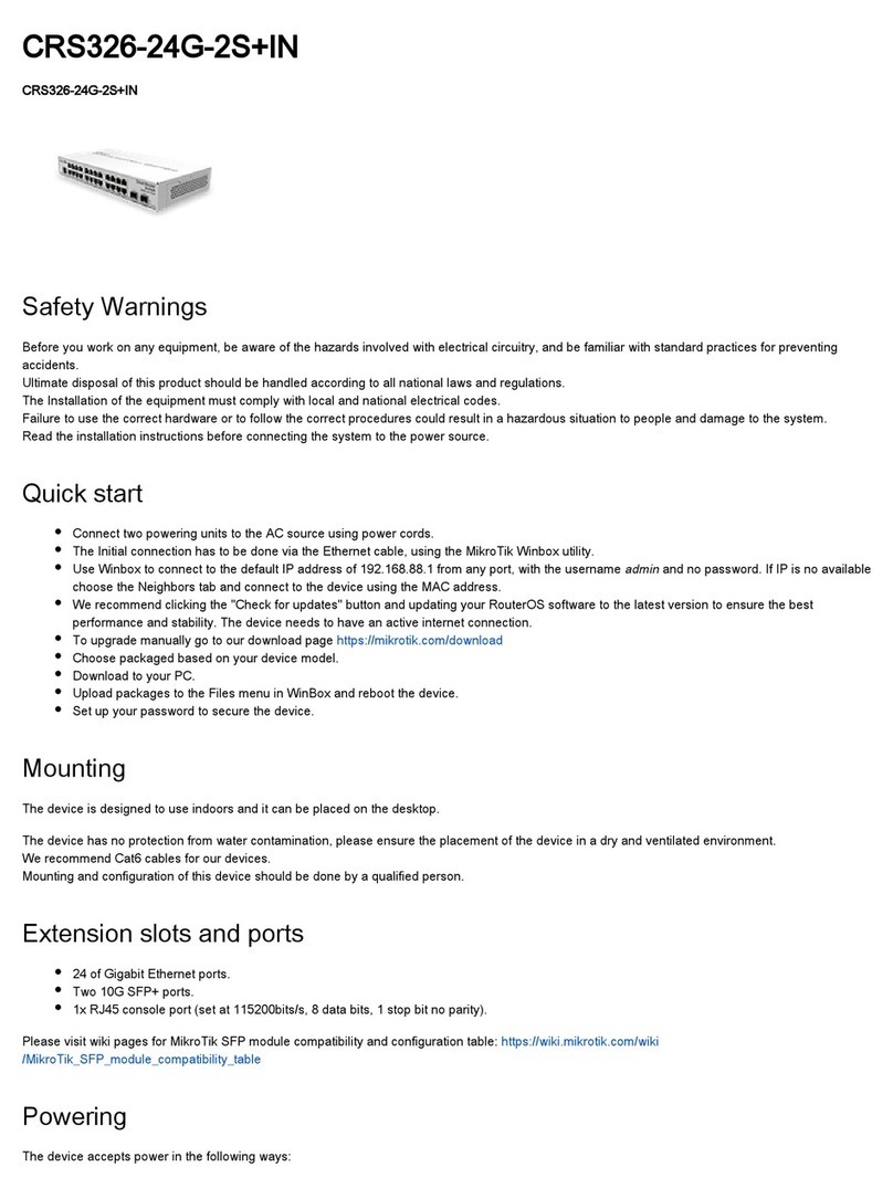 MikroTik CRS326-24G-2S+IN User manual