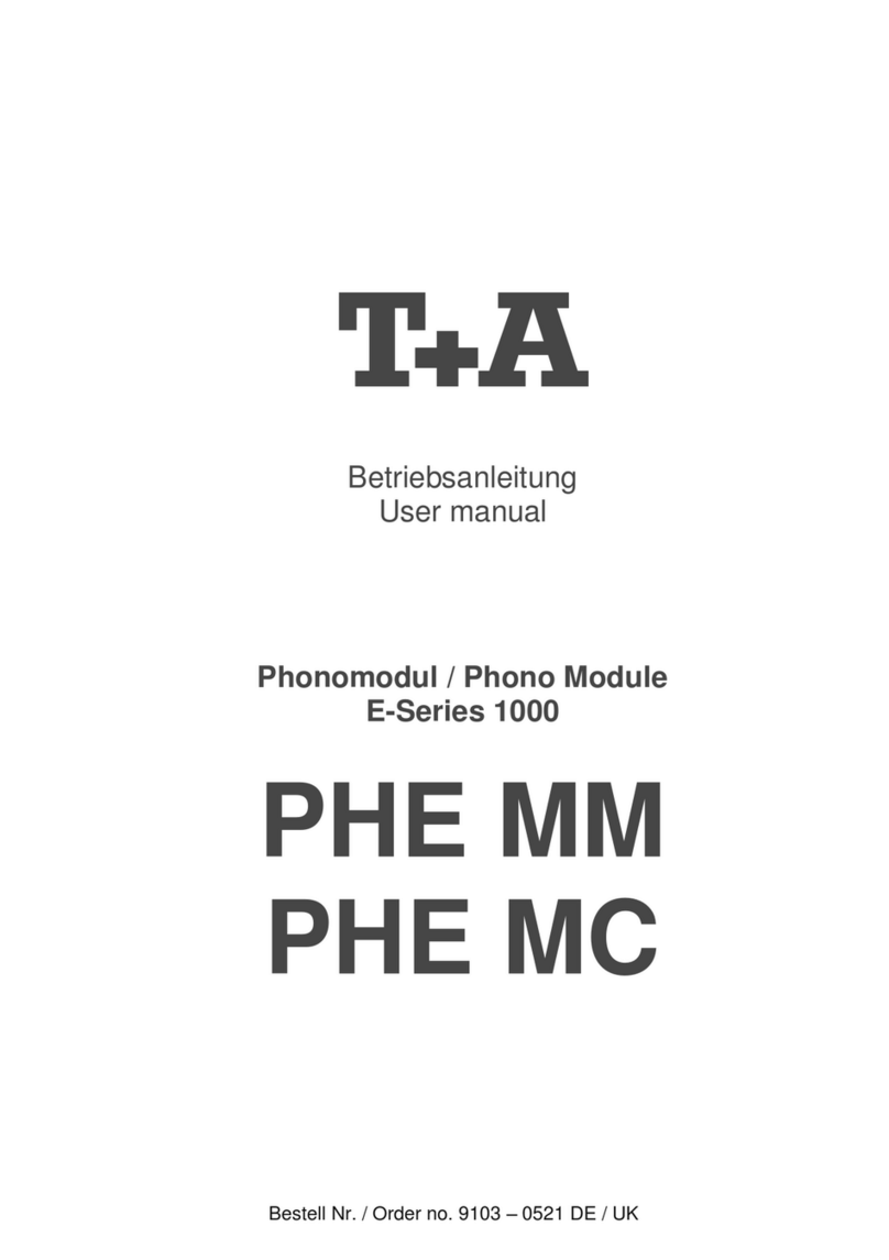 T+A E 1000 Series user manual