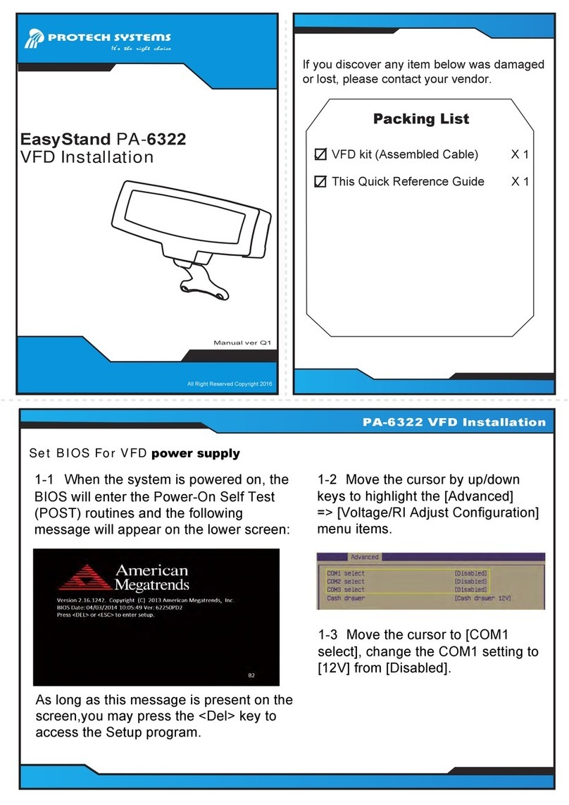 Protech Systems PA-6322 User manual
