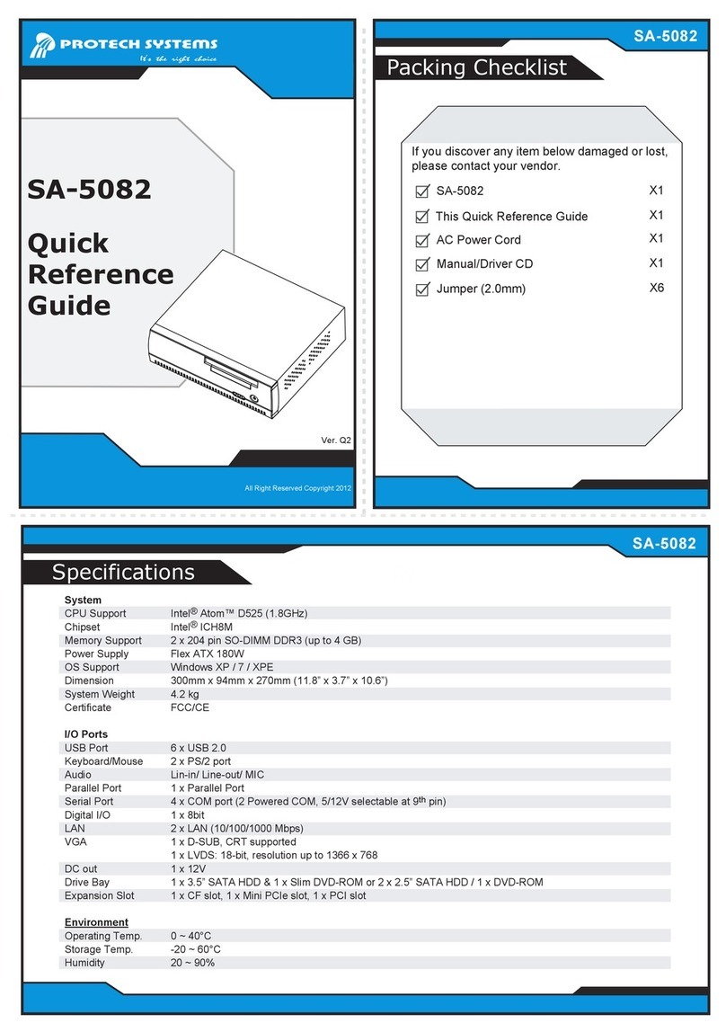Protech Systems SA-5082 User manual