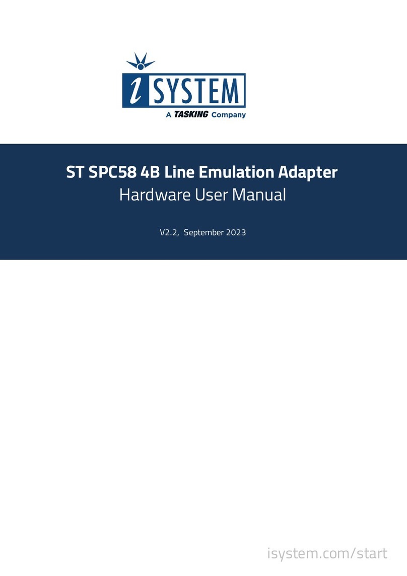 TASKING iSYSTEM ST SPC58 4B Hardware user manual