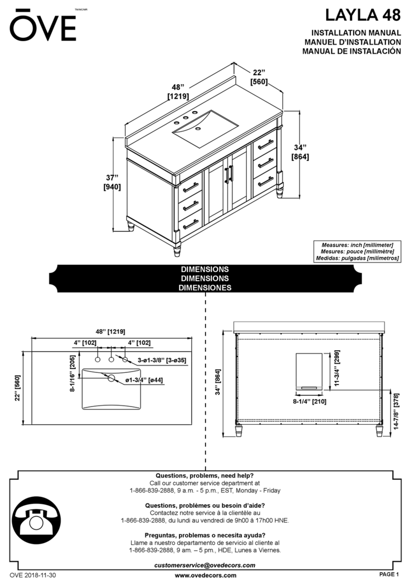 OVE LAYLA 48 User manual