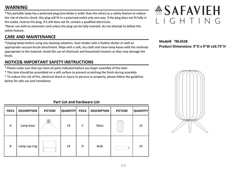 Safavieh Furniture THEISS manual