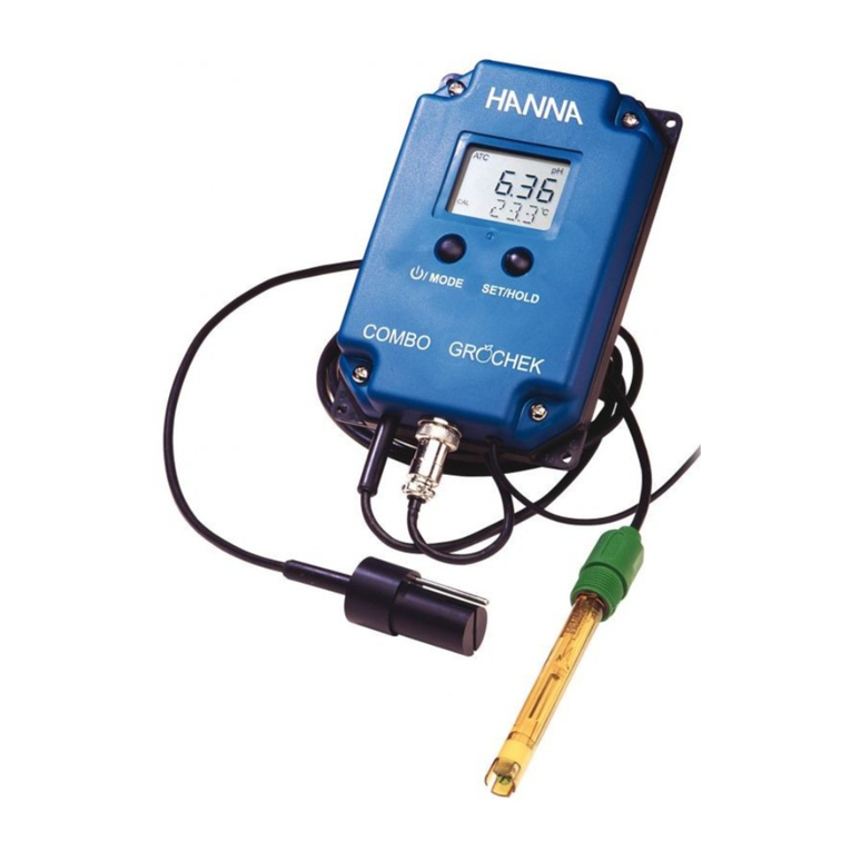 Hanna Instruments Combo Grochek HI 991404 User manual Hanna Instruments Combo Grochek HI 991404 User manual
