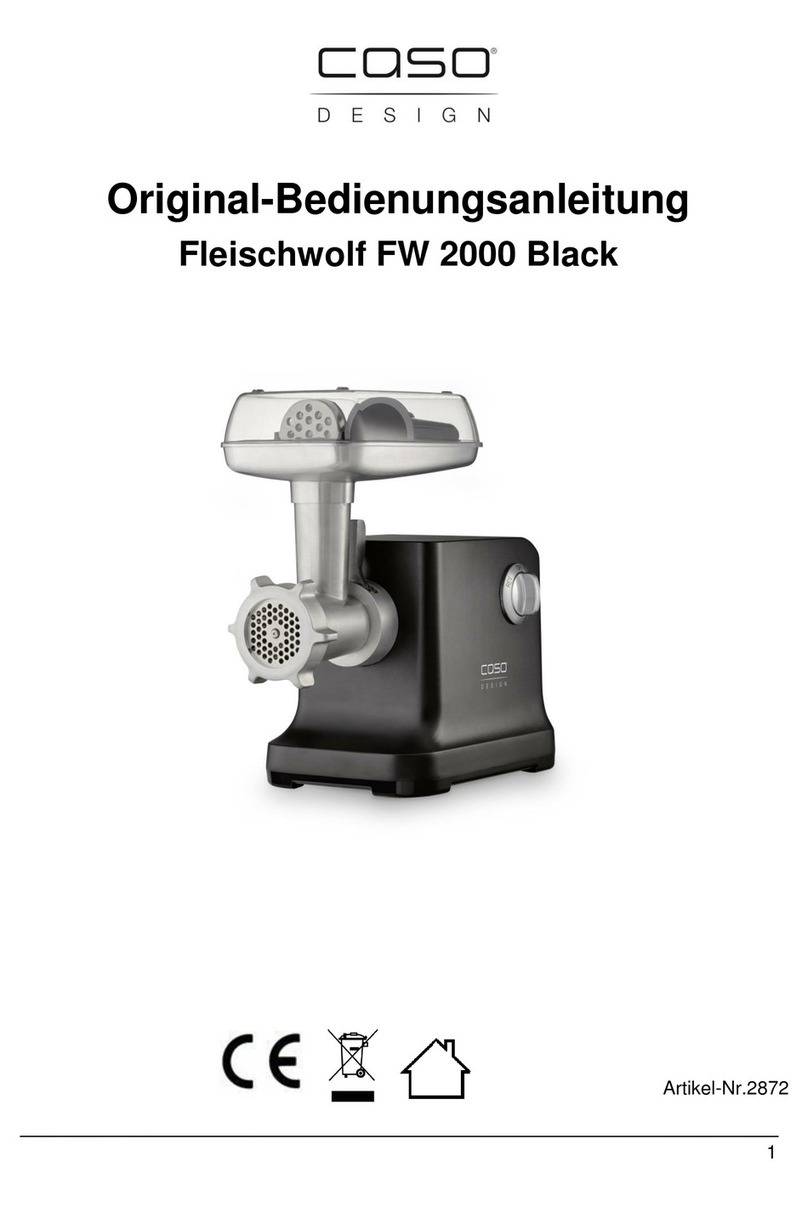 CASO DESIGN 2872 User manual