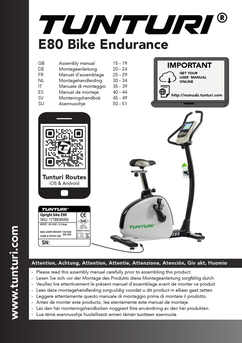 Tunturi 17TBE80000 User manual