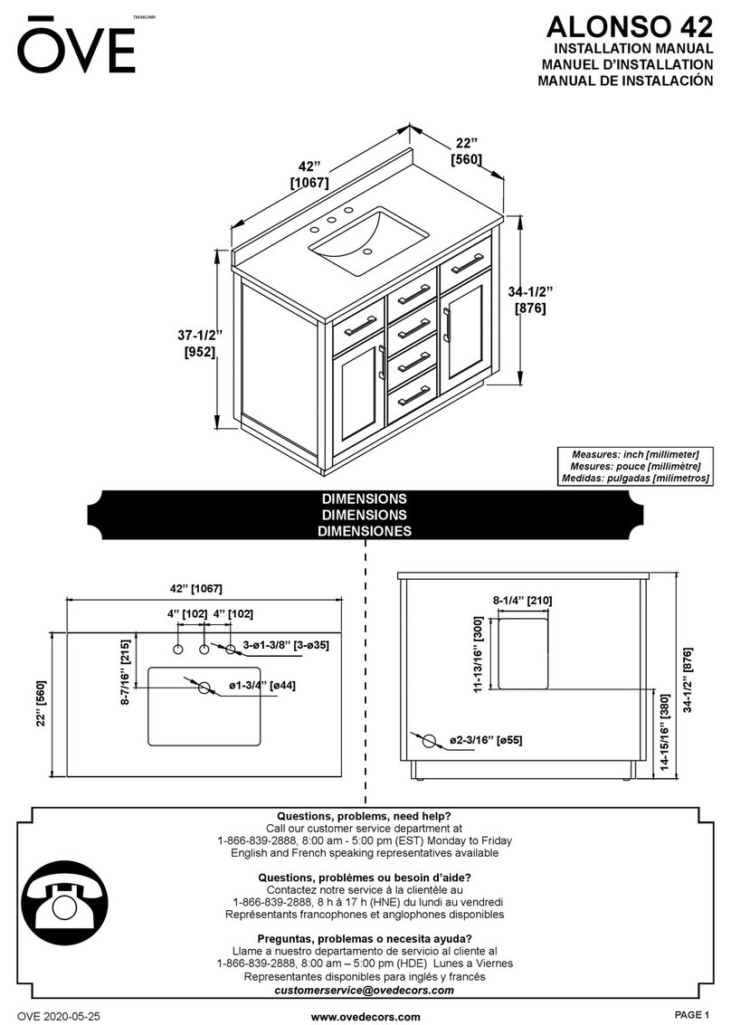 OVE ALONSO 42 installation manual