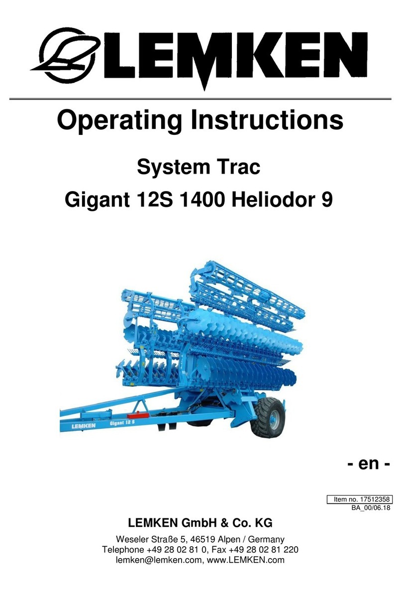 LEMKEN Gigant 12S 1400 Heliodor 9 operating instructions LEMKEN Gigant 12S 1400 Heliodor 9 operating instructions