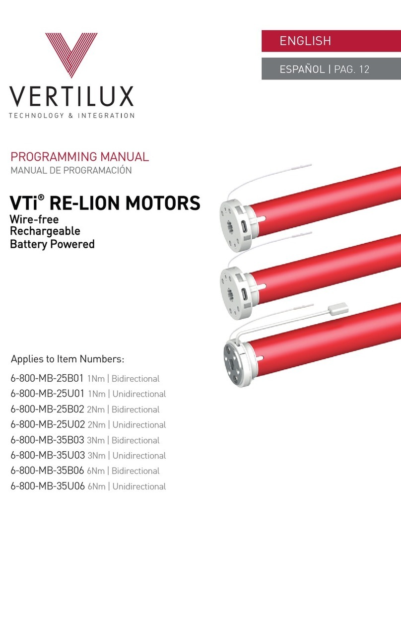 Vertilux VTi 6-800-MB-25B01 Owner's manual