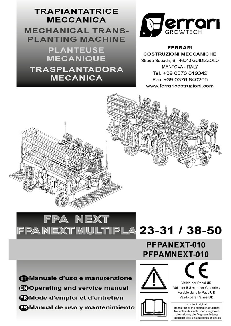 Ferrari Costruzioni Meccaniche FPA NEXT Operating and service manual