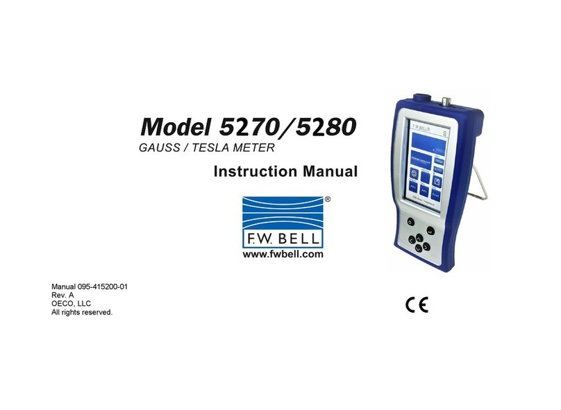 F.W. Bell 5200 Series instruction manual