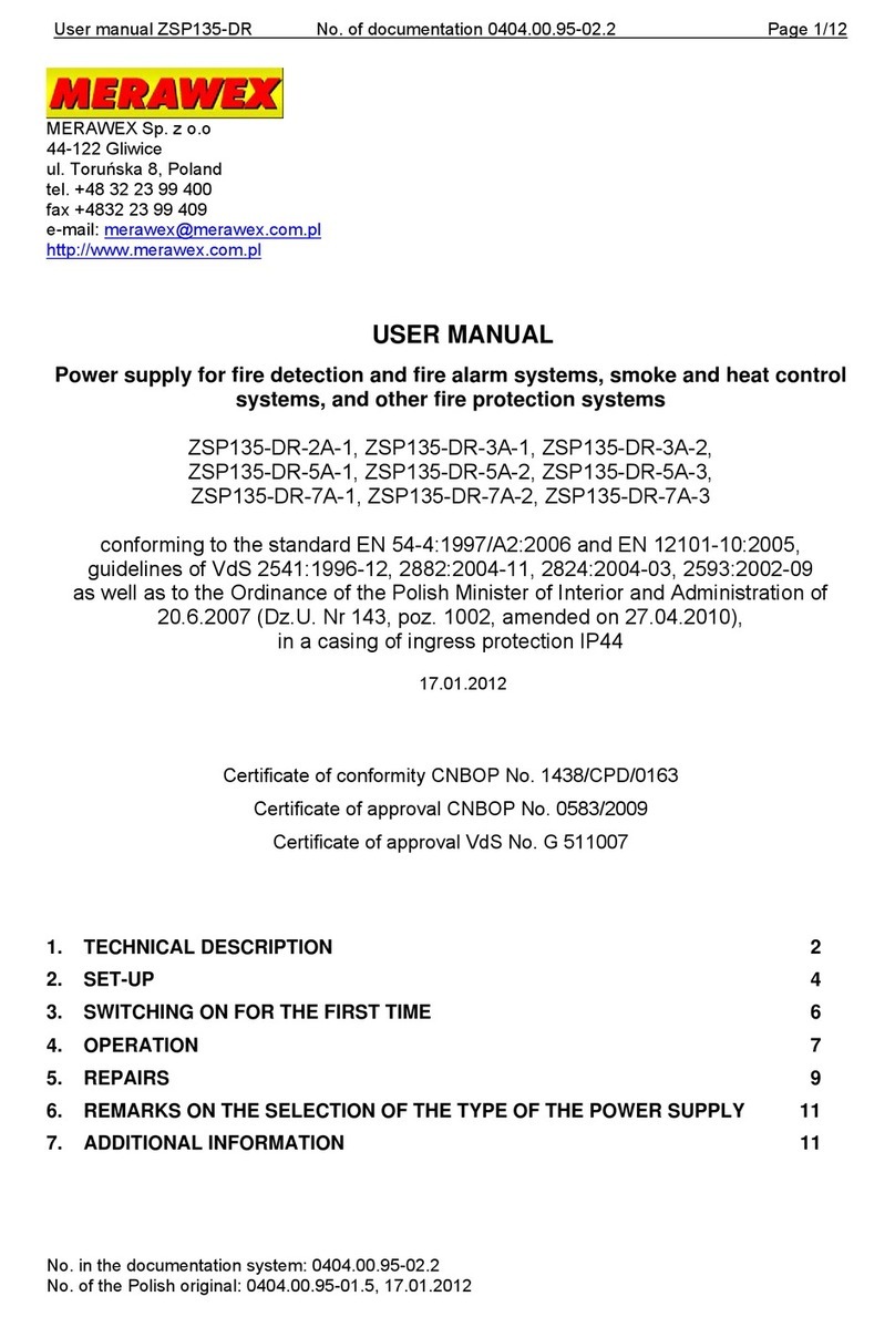 MERAWEX ZSP135-DR-2A-1 user manual
