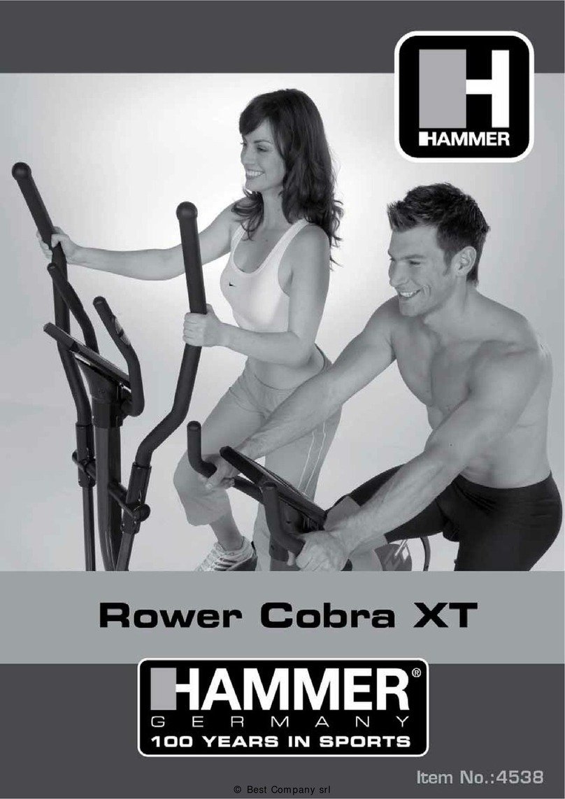 Hammer Rower Cobra XT User manual