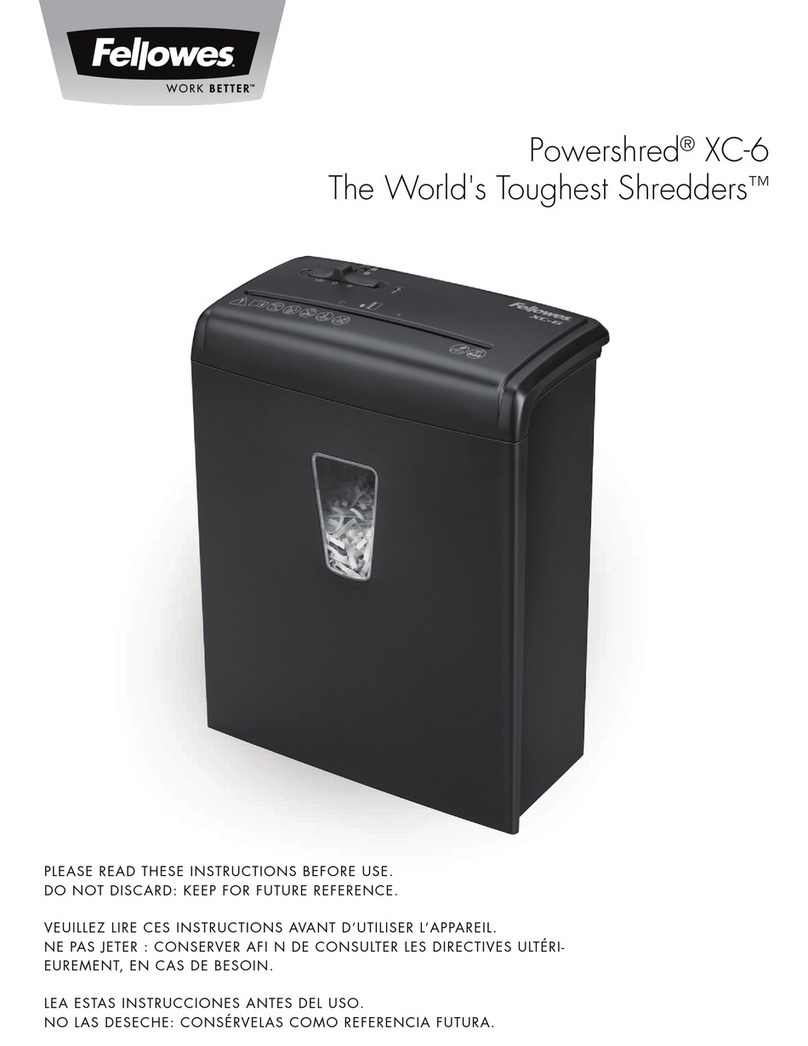 Fellowes Powershred XC-6 User manual