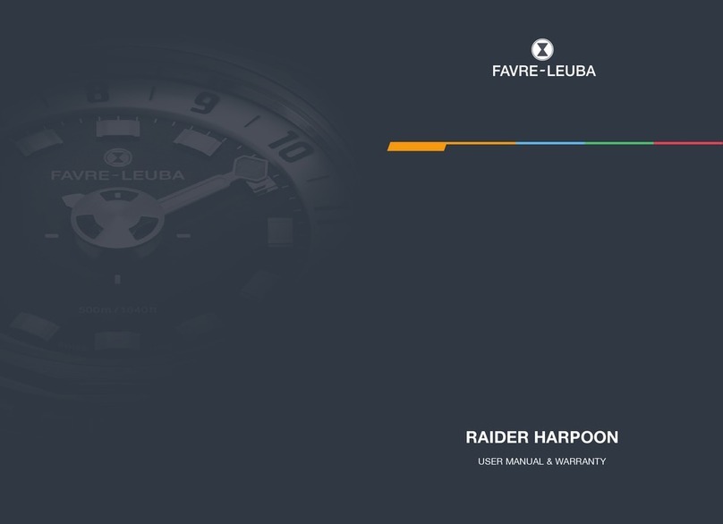 Favre-Leuba RAIDER HARPOON User manual & warranty