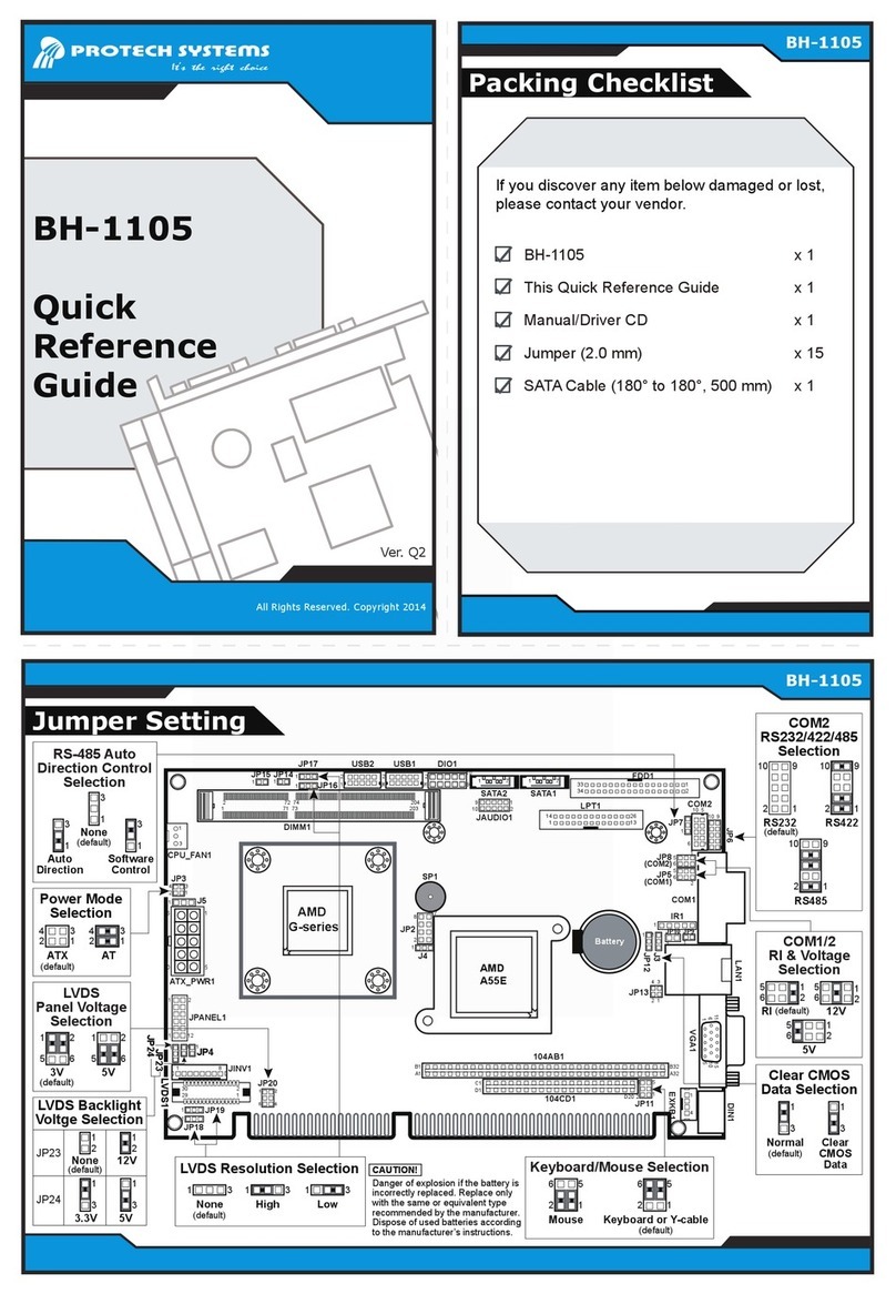 Protech Systems BH-1105 User manual