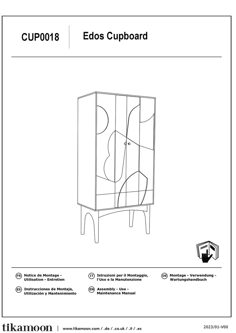 tikamoon Edos CUP0018 Assembly, Use, Maintenance Manual