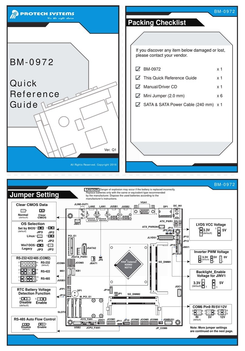 Protech Systems BM-0972 User manual