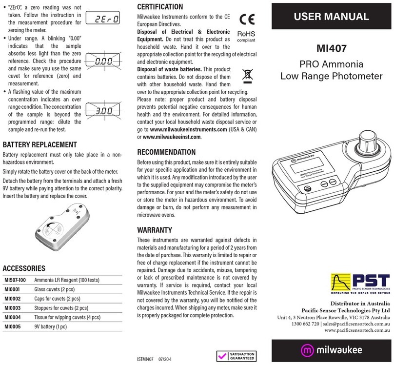 Milwaukee MI407 user manual