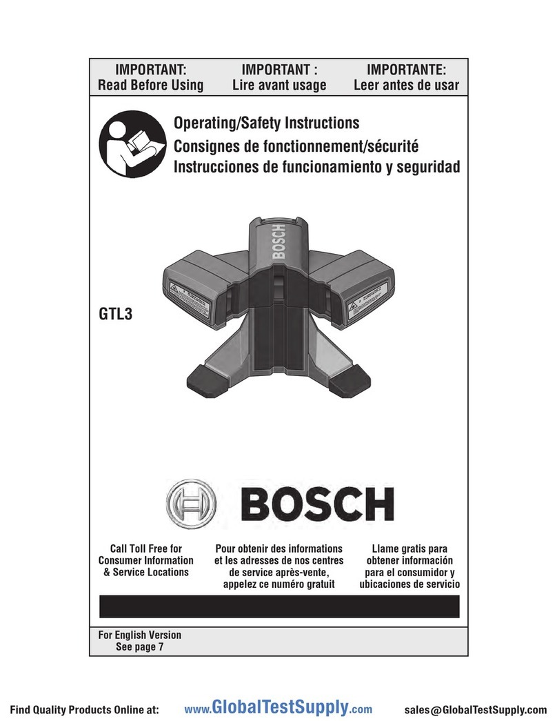 Bosch GTL 3 Professional User manual