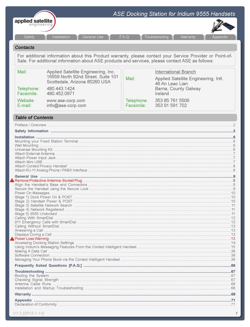 Applied Satellite Engineering DK050 User manual
