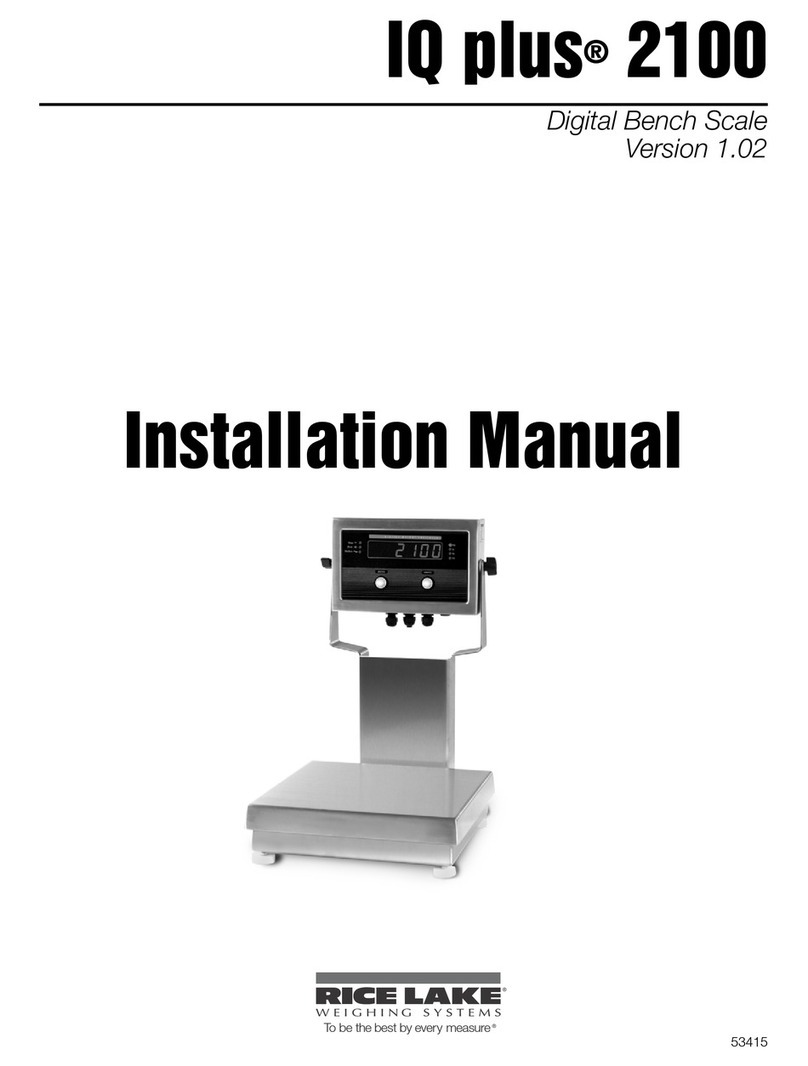 Rice Lake IQ plus 2100SL installation manual