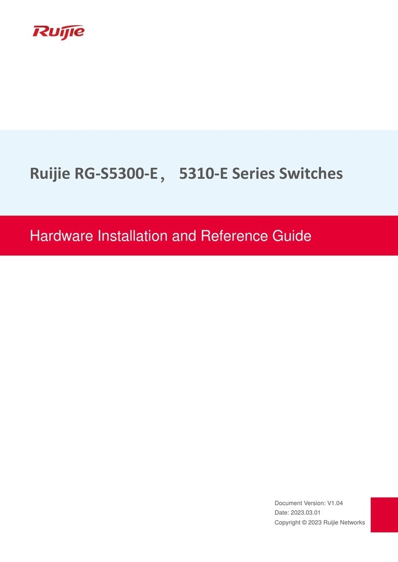Ruijie 5310-E Series Installation and operating manual Ruijie 5310-E Series Installation and operating manual