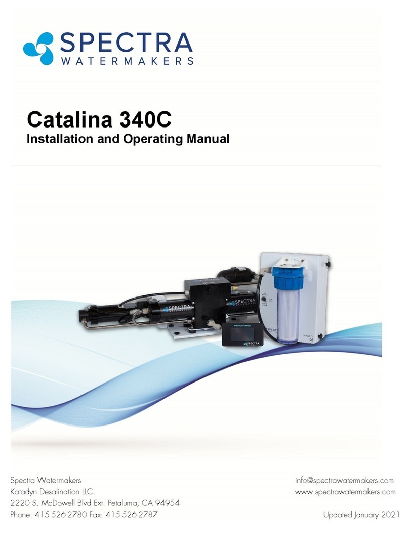 Katadyn Spectra Catalina 340C Installation and operating manual