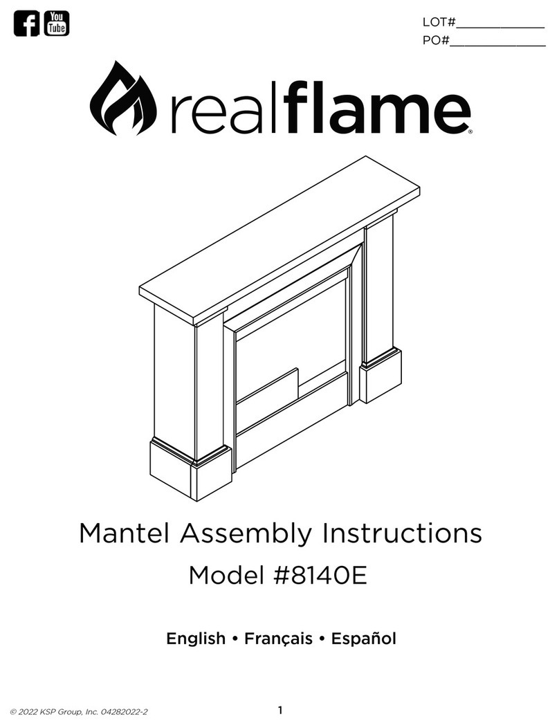 RealFlame 8140E Assembly instructions RealFlame 8140E Assembly instructions