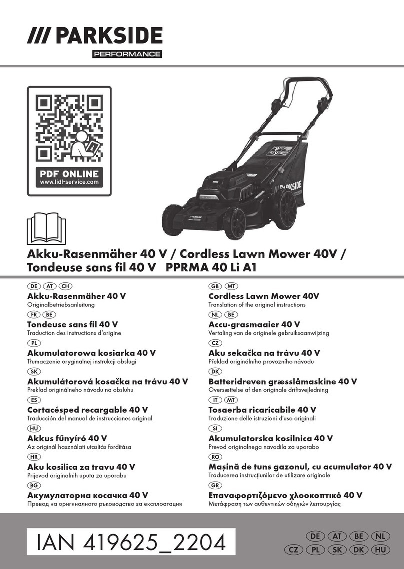 Parkside PPRMA 40 Li A1 User manual
