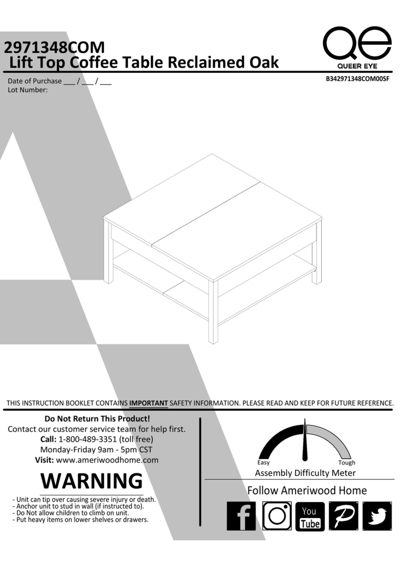 Ameriwood HOME Queer Eye 2971348COM Instruction booklet Ameriwood HOME Queer Eye 2971348COM Instruction booklet