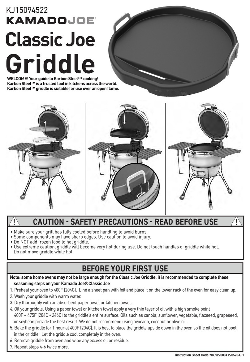 Kamado Joe KJ15094522 quick start guide