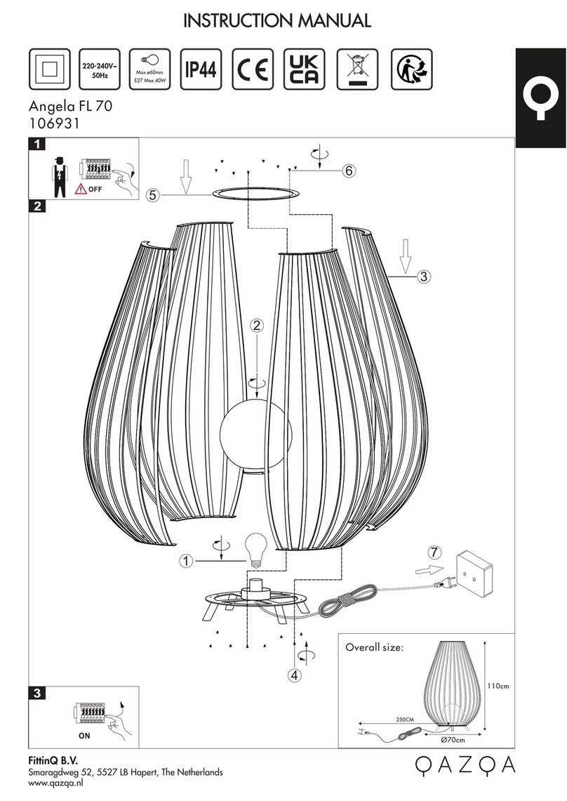 Qazqa Angela FL 70 User manual