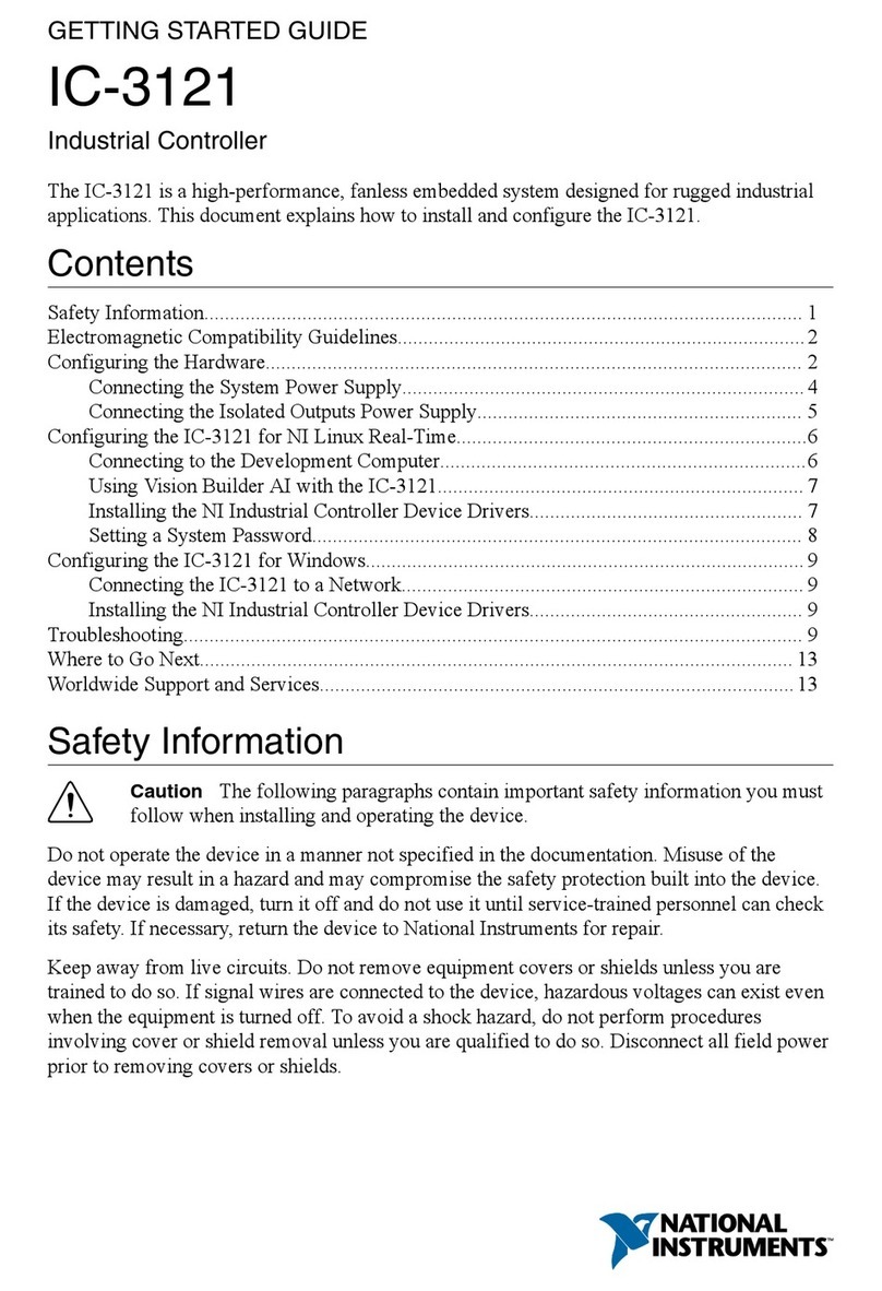 National Instruments IC-3121 User manual