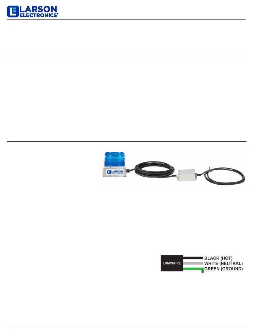 Larson Electronics SLEDB-110V-30C-XMS quick start guide Larson Electronics SLEDB-110V-30C-XMS quick start guide