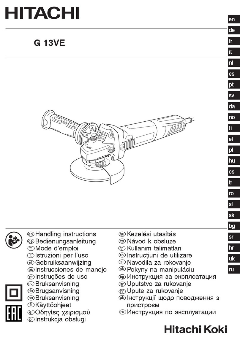 Hitachi Koki G13VE User manual