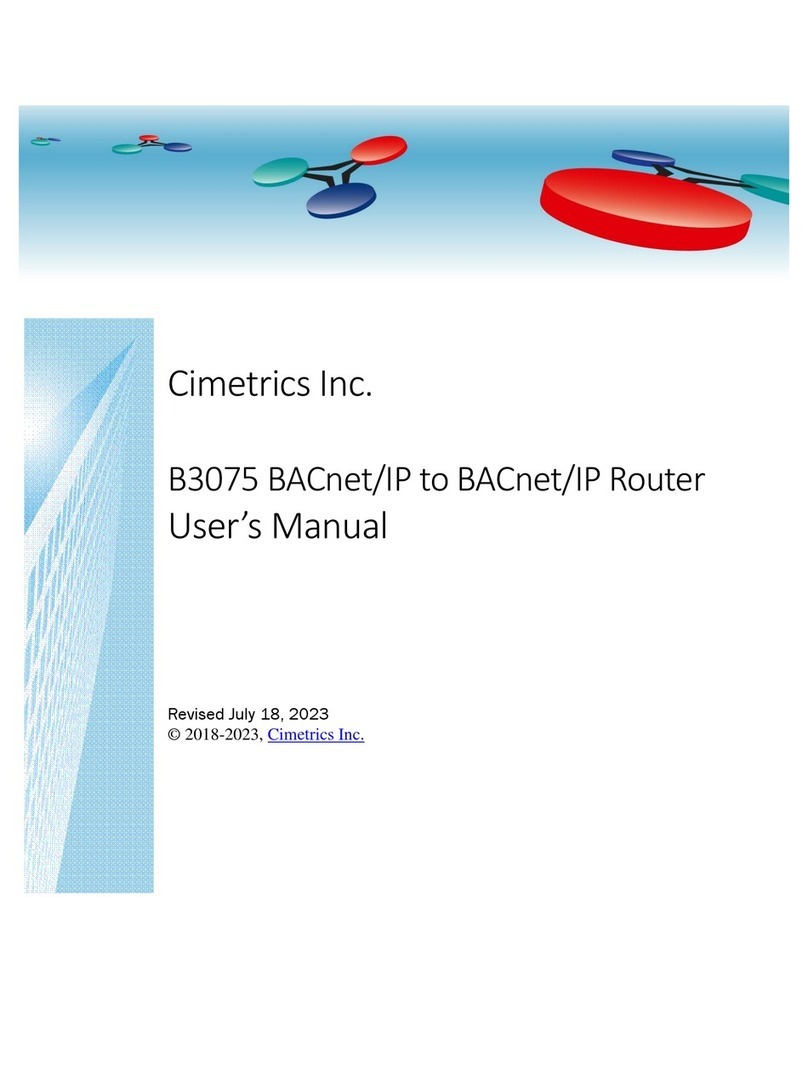 Cimetrics B3075 User manual