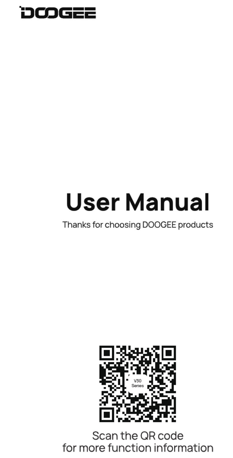 Doogee V30T User manual