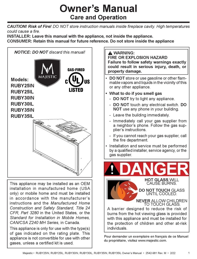 Majestic RUBY25IL User manual